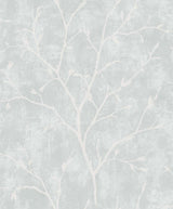 Seabrook Avena Branches Winter Grey Wallpaper