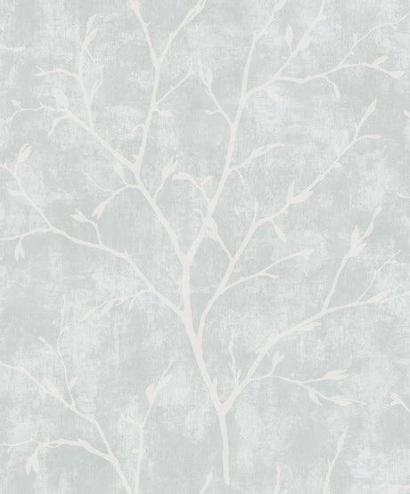 Seabrook Avena Branches Winter Grey Wallpaper