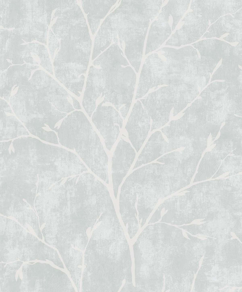Seabrook Avena Branches Grey Wallpaper