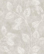 Seabrook Branch Trail Silhouette Grey Taupe Wallpaper