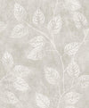 Seabrook Branch Trail Silhouette Grey Taupe Wallpaper