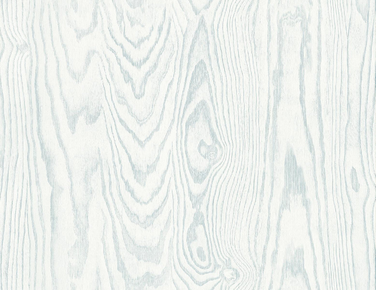 Seabrook Kyoto Faux Woodgrain Soft Blue Wallpaper