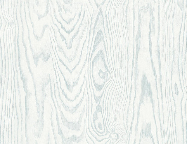 Seabrook Kyoto Faux Woodgrain Soft Blue Wallpaper