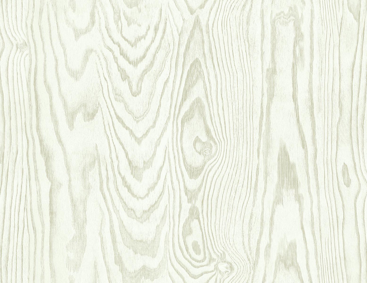 Seabrook Kyoto Faux Woodgrain Off-White Wallpaper