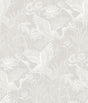 Seabrook White Heron Floral Heron Neutral Wallpaper