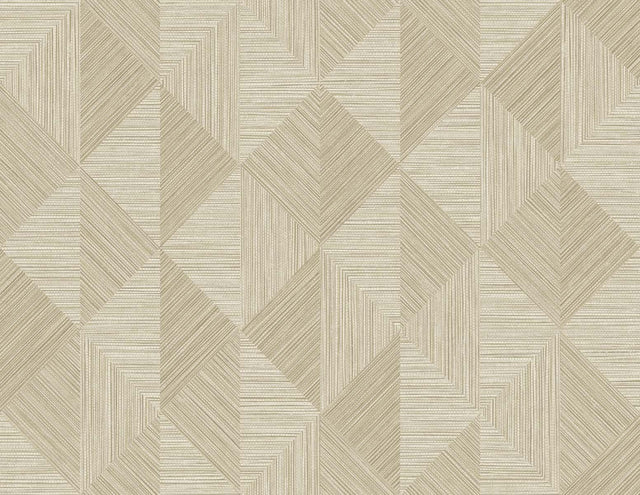 Seabrook Diamond Inlay Sandy Wallpaper