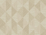 Seabrook Diamond Inlay Beige Wallpaper