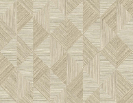 Seabrook Diamond Inlay Beige Wallpaper