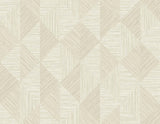 Seabrook Diamond Inlay Beige Wallpaper