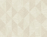 Seabrook Diamond Inlay Beige Wallpaper