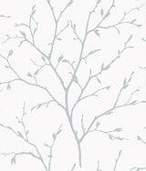 Seabrook Branching Out Blue Wallpaper