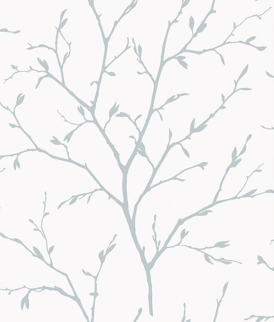 Seabrook Branching Out Blue Wallpaper