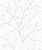 Seabrook Branching Out Winter Grey Wallpaper