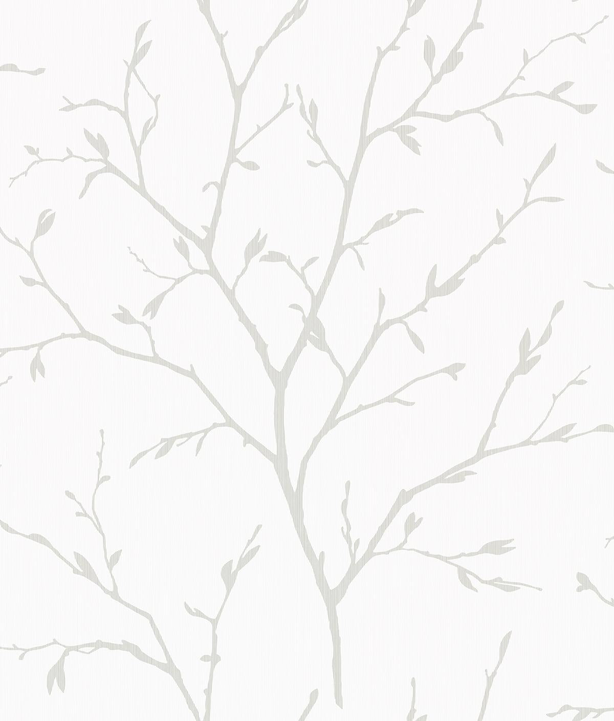 Seabrook Branching Out Off-White Wallpaper