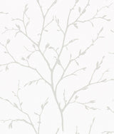 Seabrook Branching Out Off-White Wallpaper