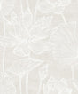 Seabrook Water Lilies Antique Pearl Wallpaper
