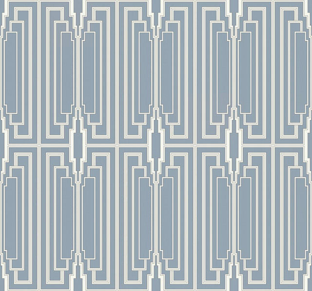 Seabrook Manhattan Peacock Wallpaper