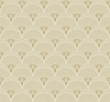 Seabrook Chrysler Arches Soft Beige Wallpaper