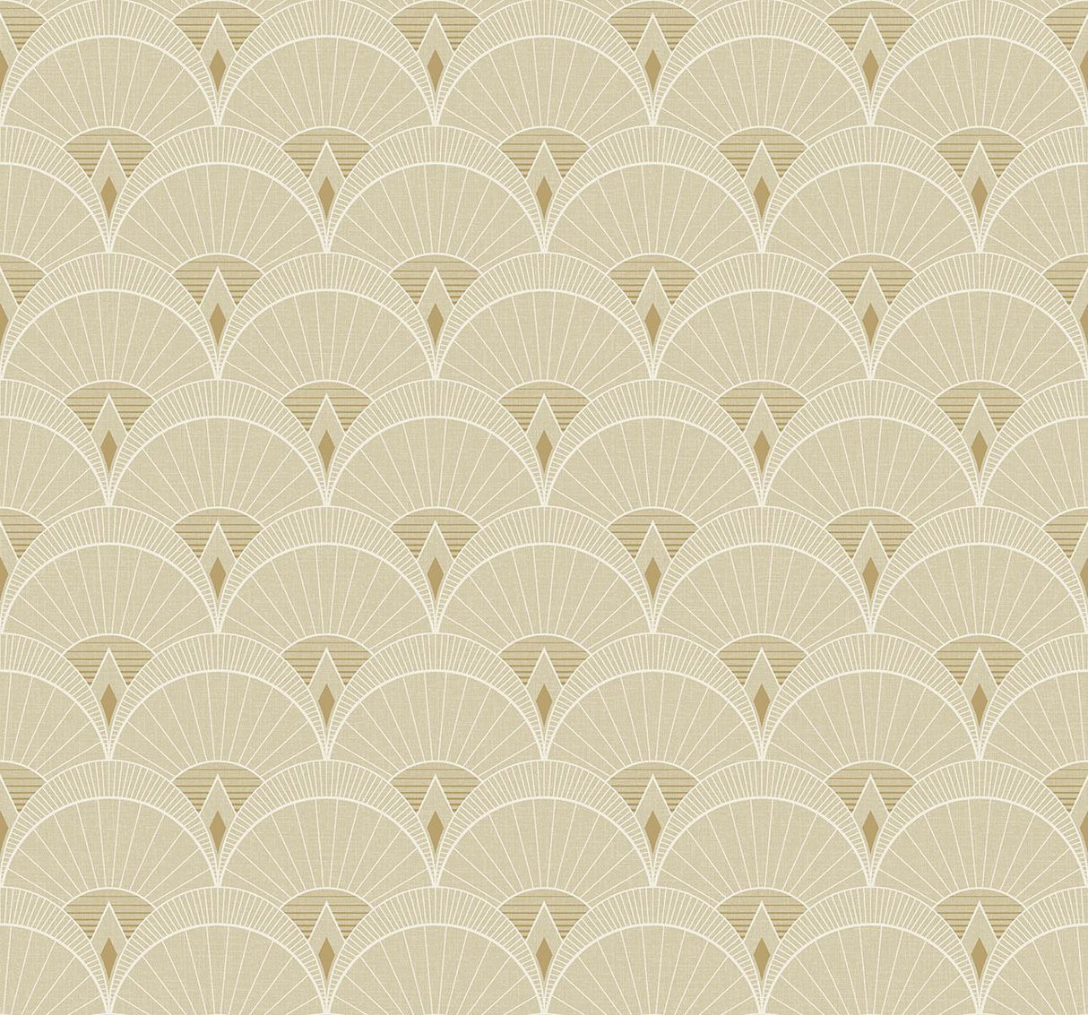 Seabrook Chrysler Arches Beige Wallpaper
