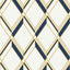 Seabrook Brooklyn Diamond Metallic Gold & Navy Wallpaper