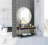 Seabrook Brooklyn Diamond Grey Wallpaper