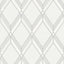 Seabrook Brooklyn Diamond Metallic Silver Wallpaper