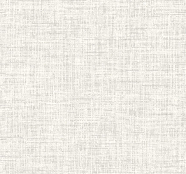 Seabrook Glitter Faux Finish White Linen Wallpaper
