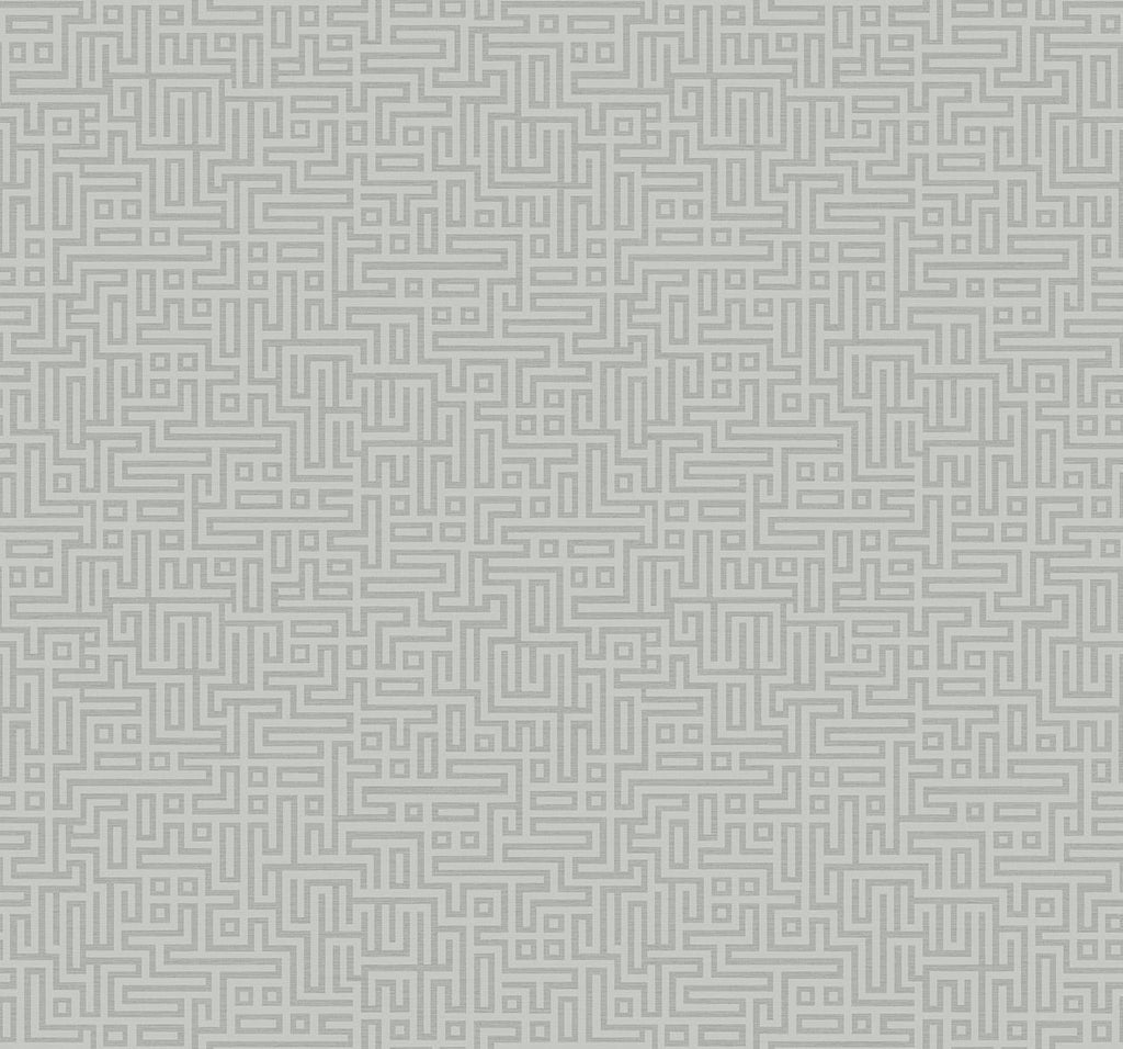 Seabrook Rockefellar Maze Slate Grey Wallpaper