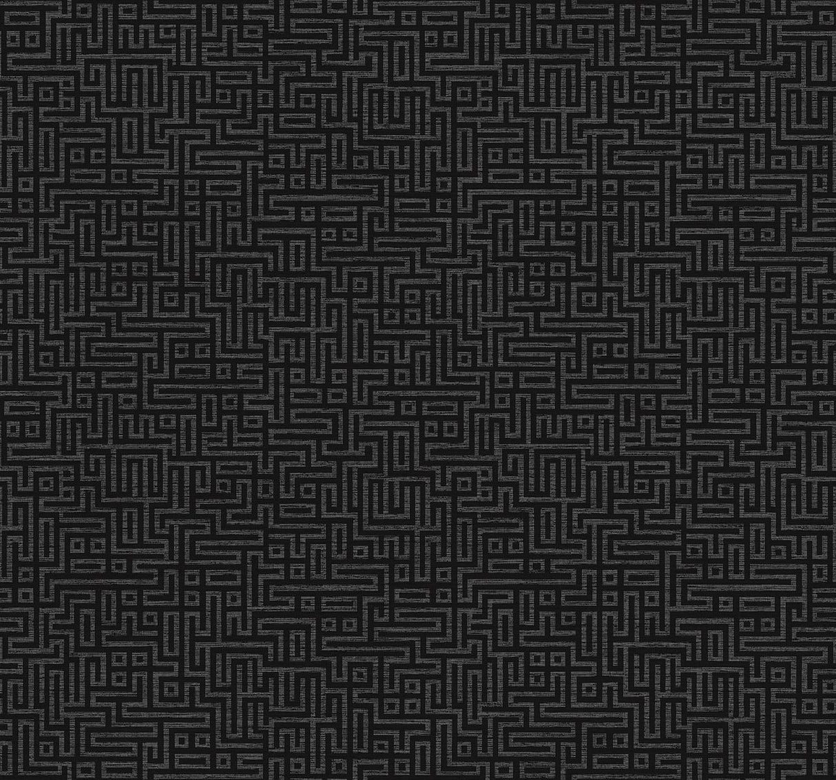 Seabrook Rockefellar Maze Black Wallpaper