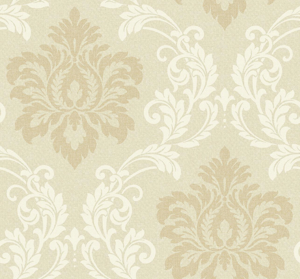 Seabrook Deco Damask Linen Wallpaper