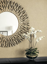 Seabrook Deco Linen Beige Wallpaper
