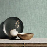 Seabrook Tweed Green Wallpaper