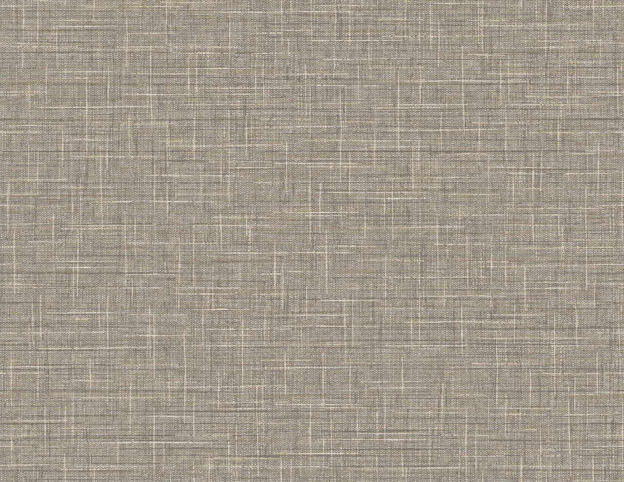 Seabrook Grasmere Weave Brown Wallpaper