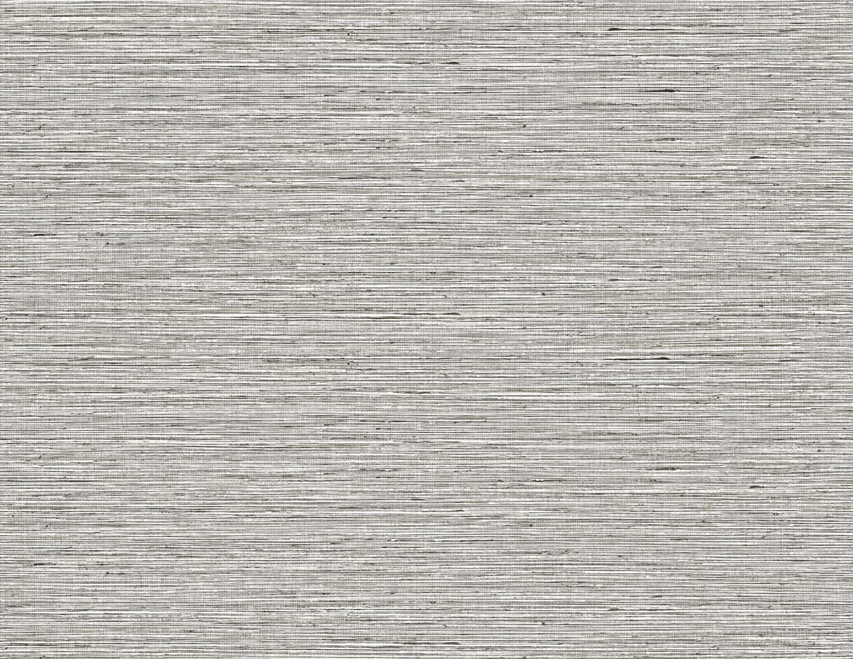 Seabrook Edmond Faux Sisal Black & White Wallpaper