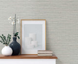 Seabrook Edmond Faux Sisal Grey Wallpaper