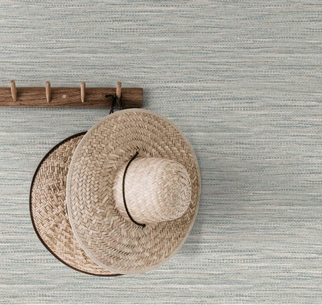 Seabrook Braided Faux Jute Grey Wallpaper