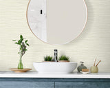 Seabrook Braided Faux Jute Tan Wallpaper