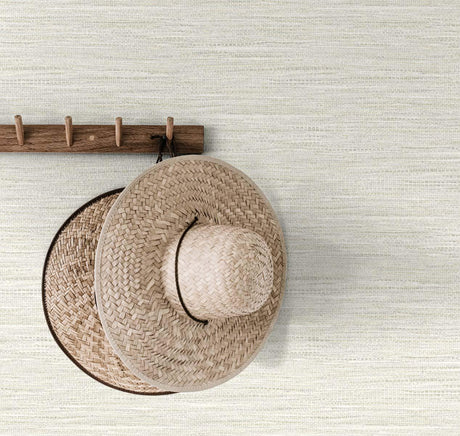 Seabrook Braided Faux Jute Cream Wallpaper