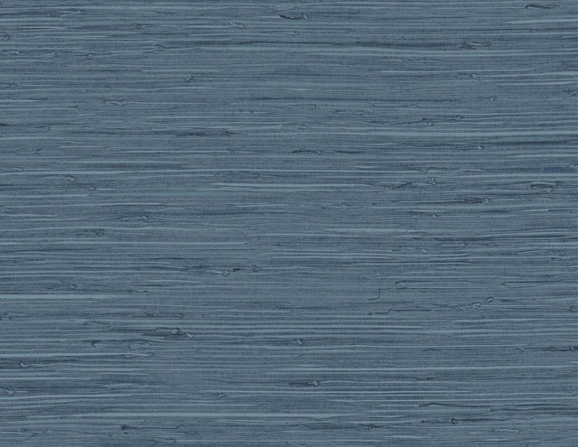 Seabrook Marion Faux Arrowroot Midnight Denim Wallpaper
