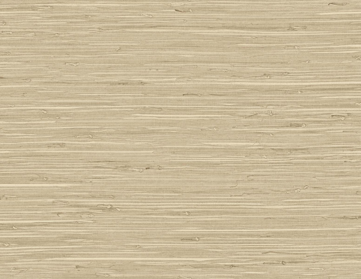 Seabrook Marion Faux Arrowroot Chestnut Wallpaper