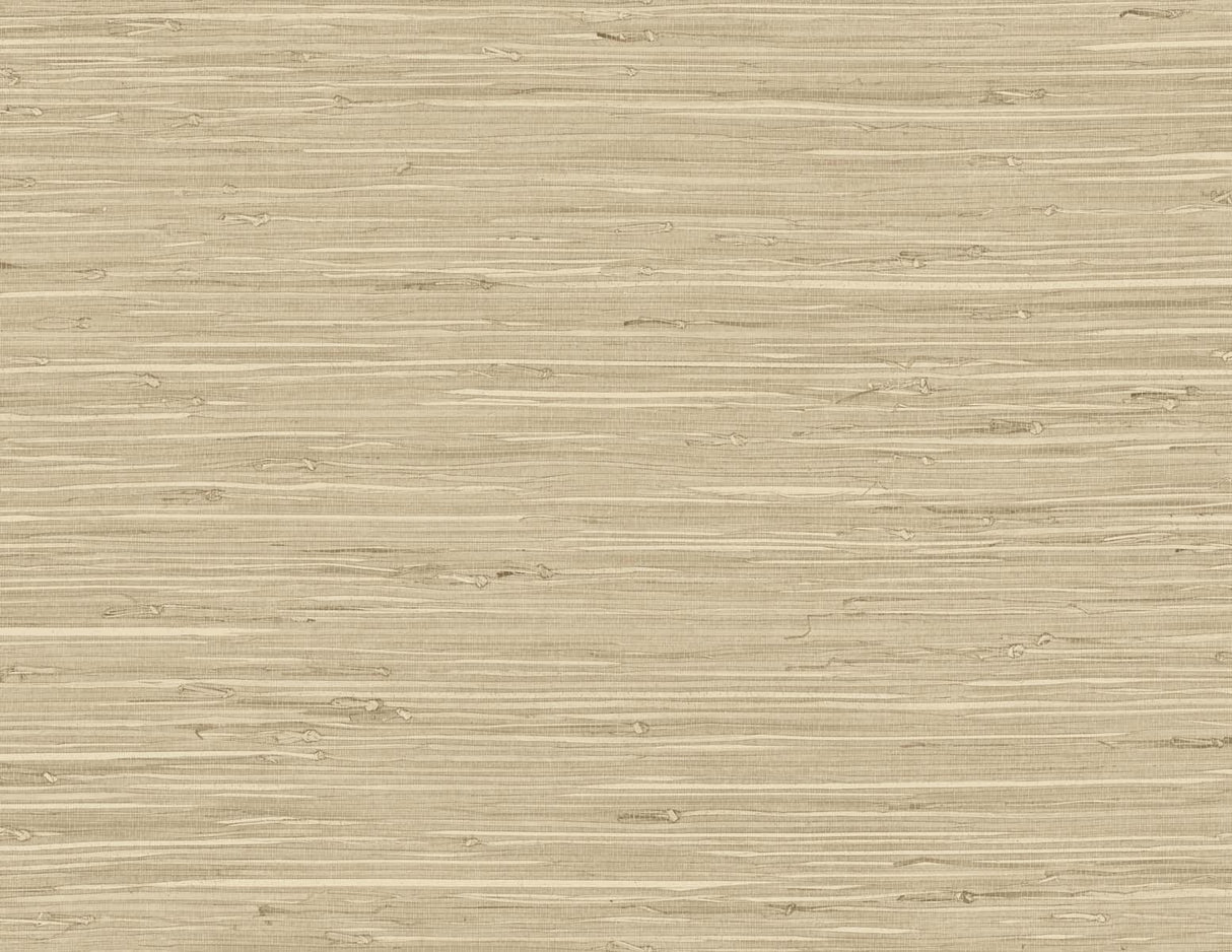 Seabrook Marion Faux Arrowroot Brown Wallpaper