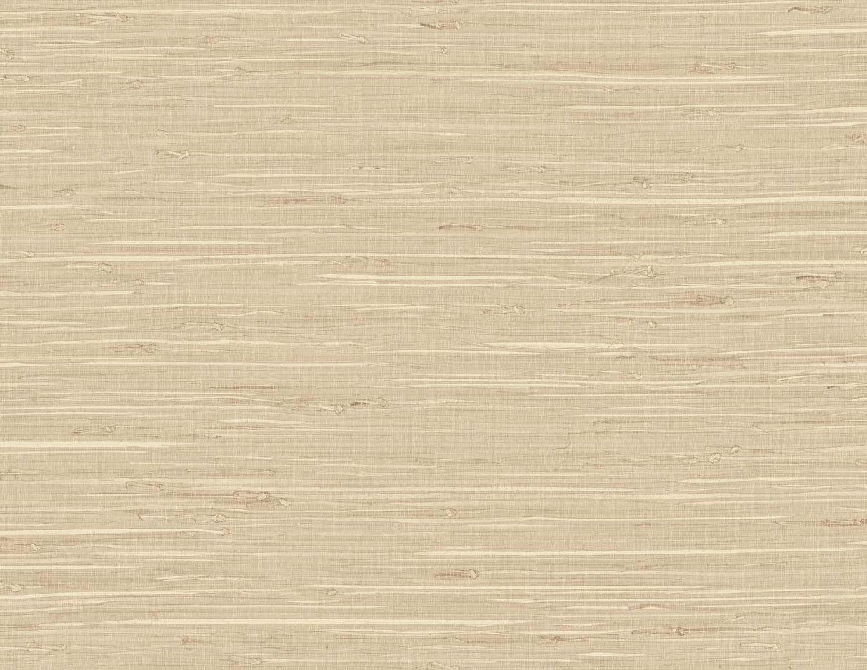 Seabrook Marion Faux Arrowroot Light Pine Wallpaper