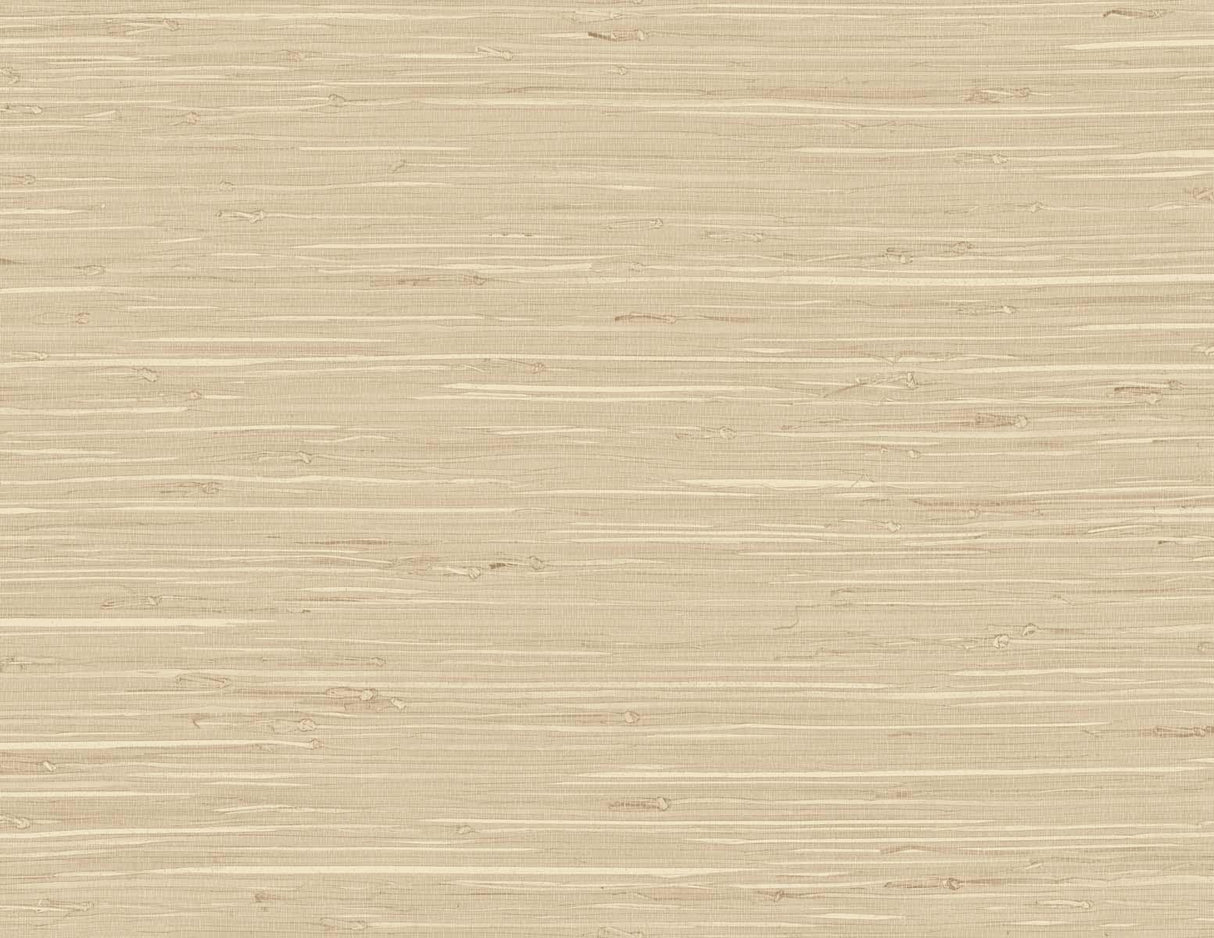 Seabrook Marion Faux Arrowroot Brown Wallpaper