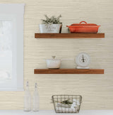 Seabrook Marion Faux Arrowroot Tan Wallpaper