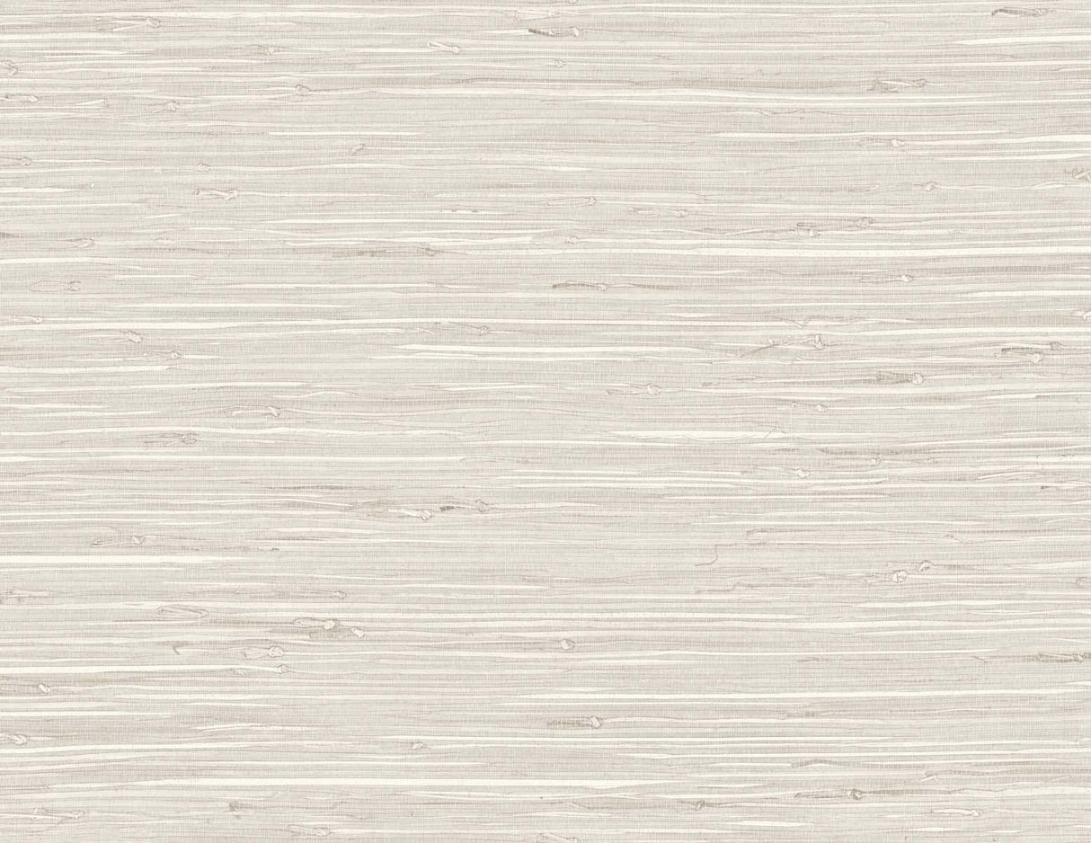 Seabrook Marion Faux Arrowroot Earl Grey Wallpaper
