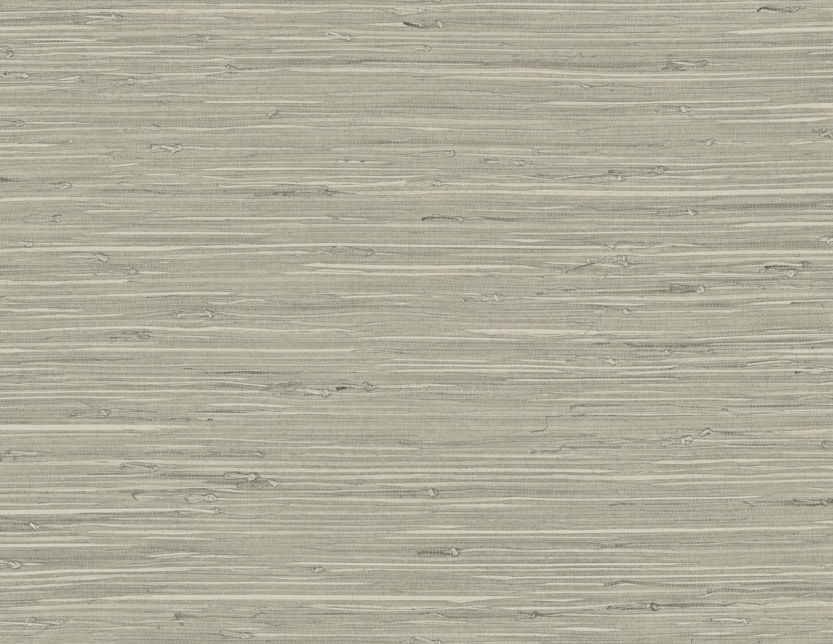 Seabrook Marion Faux Arrowroot Grey Wallpaper