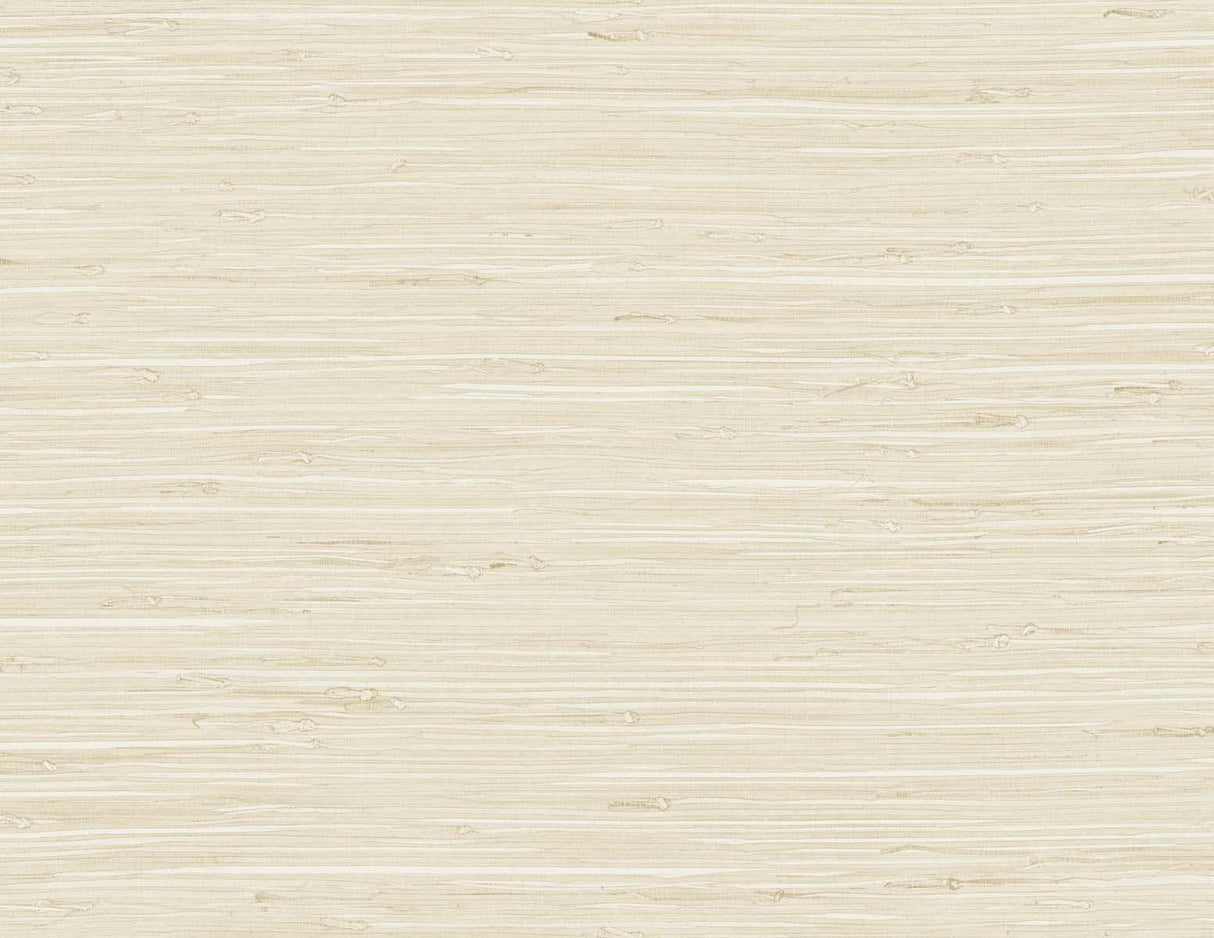 Seabrook Marion Faux Arrowroot Rolled Oats Wallpaper