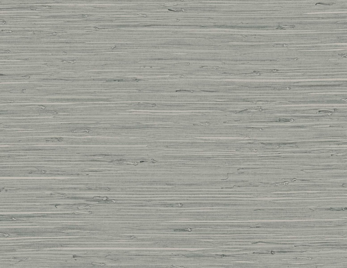 Seabrook Marion Faux Arrowroot Grey Wallpaper