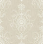 Seabrook Colette Cameo Fog Wallpaper
