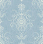 Seabrook Colette Cameo Bleu Bisque Wallpaper